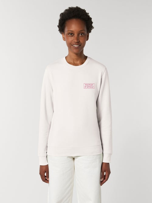 Sweater Dames - MAMAN D AMOUR CADRE - Kiabi Sweater Dames - MAMAN D AMOUR CADRE - Kiabi