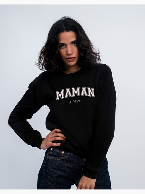 Sweater Dames - MAMAN FOREVER TYPO USA - Kiabi Sweater Dames - MAMAN FOREVER TYPO USA - Kiabi