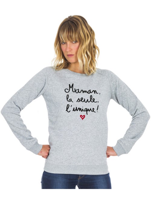 Sweater Dames - MAMAN, LA SEULE, L'UNIQUE - Kiabi