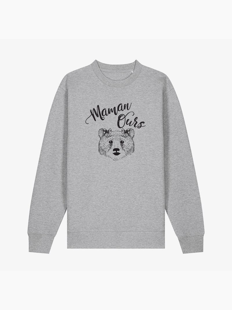 Sweater Dames - MAMAN OURS Gemêleerd grijs - Kiabi