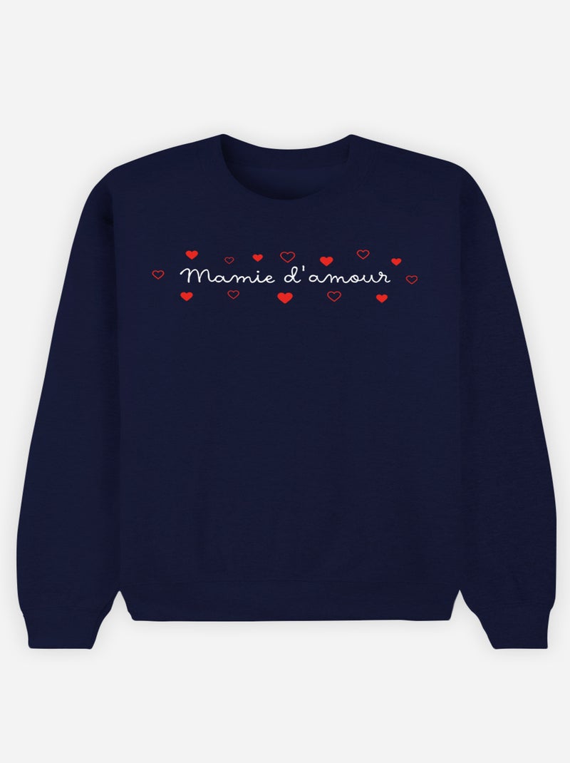 Sweater Dames - MAMIE D'AMOUR Marineblauw - Kiabi