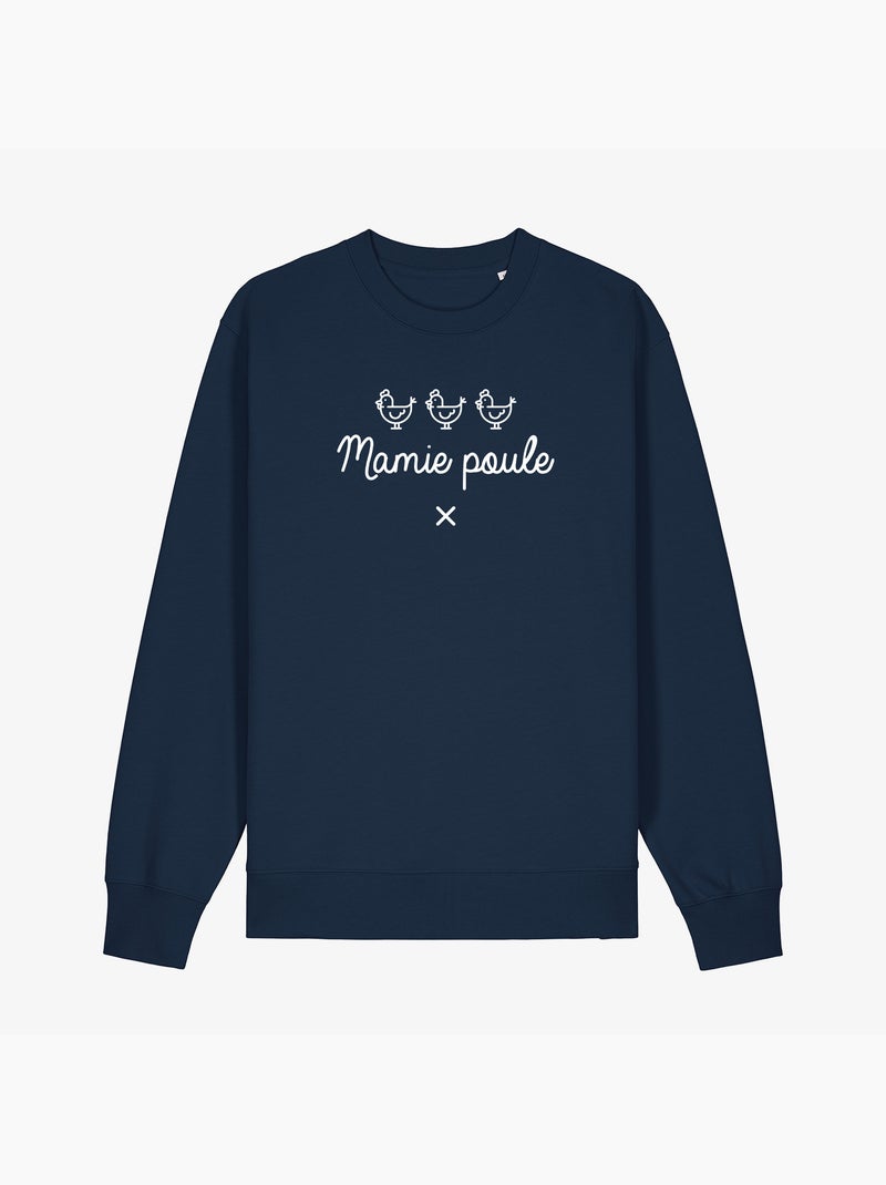 Sweater Dames - MAMIE POULE Marineblauw - Kiabi