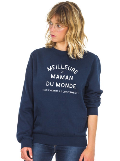 Sweater Dames - MEILLEURE MAMAN DU MONDE (SES ENFANTS LE CONFIRMENT) 2 WAF - Kiabi Sweater Dames - MEILLEURE MAMAN DU MONDE (SES ENFANTS LE CONFIRMENT) 2 WAF - Kiabi