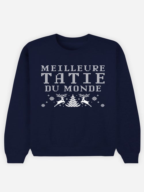 Sweater Dames - MEILLEURE TATIE DU MONDE NOEL - Kiabi Sweater Dames - MEILLEURE TATIE DU MONDE NOEL - Kiabi