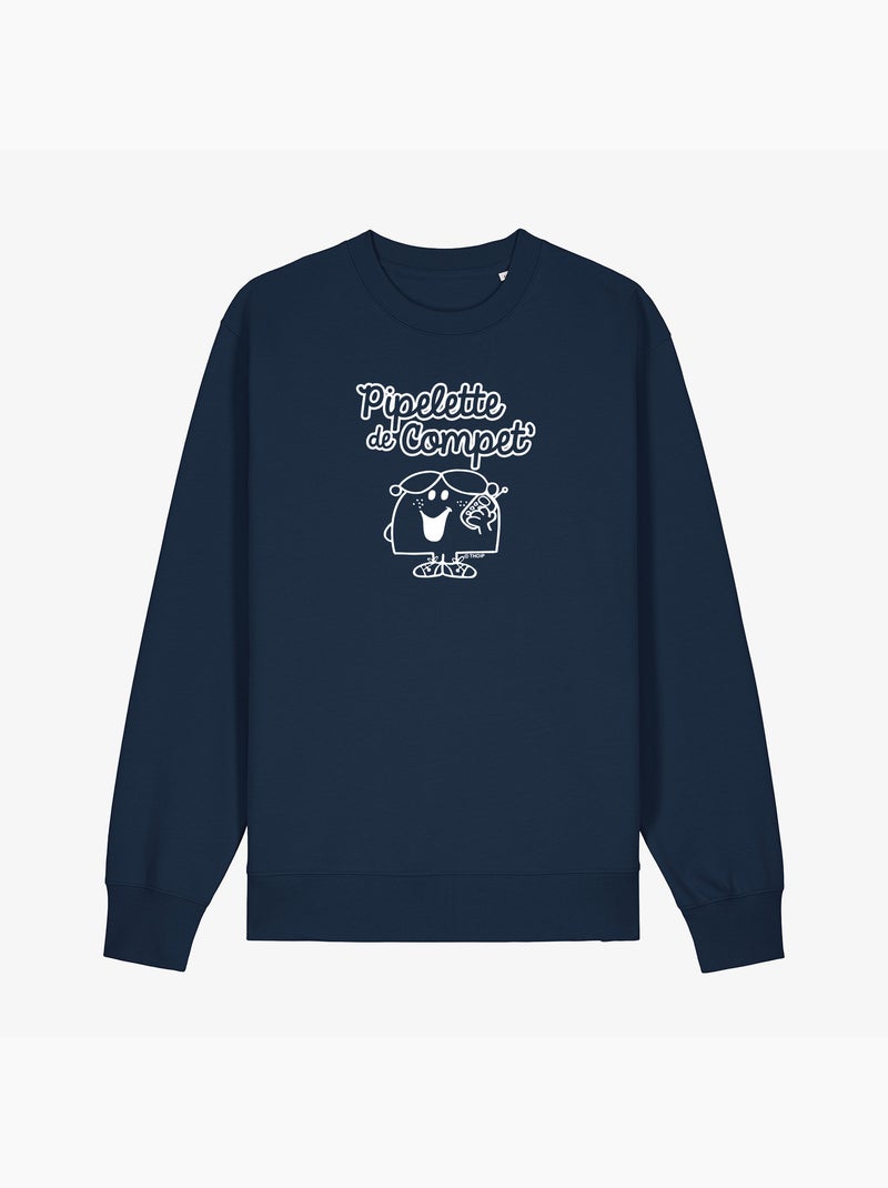 Sweater Dames - PIPELETTE DE COMPET' Marineblauw - Kiabi