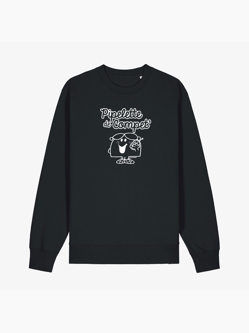 Sweater Dames - PIPELETTE DE COMPET' Zwart - Kiabi