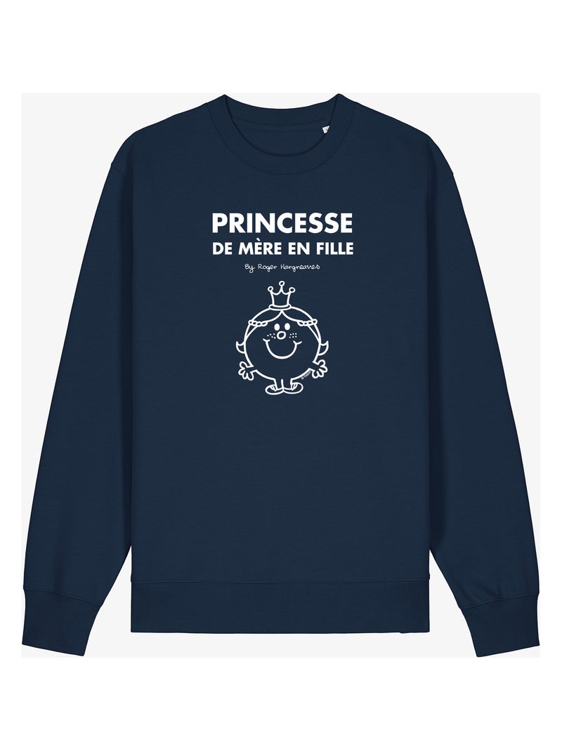 Sweater Dames - PRINCESSE DE MÈRE EN FILLE Marineblauw - Kiabi