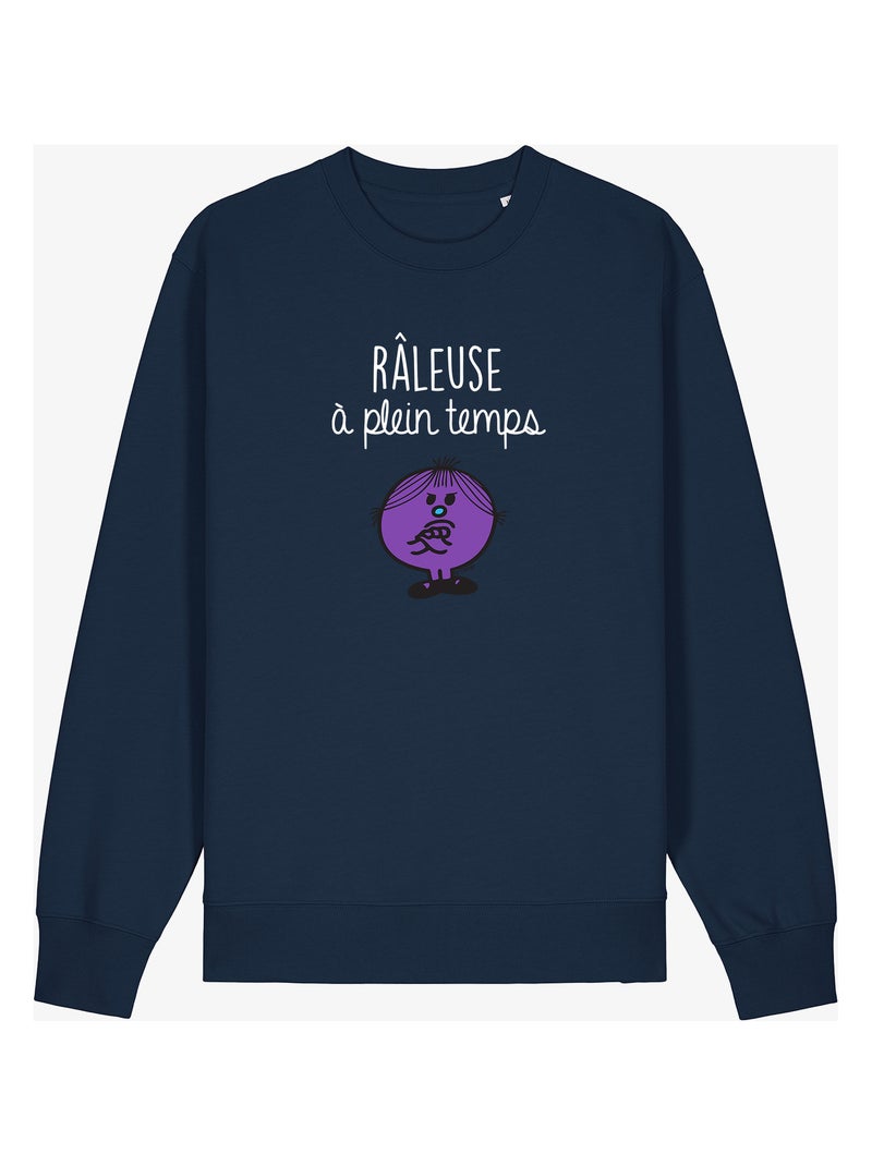 Sweater Dames - RÂLEUSE À PLEIN TEMPS Marineblauw - Kiabi
