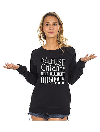 Sweater Dames - RÂLEUSE, CHIANTE, MAIS TELLEMENT MIGNONNE