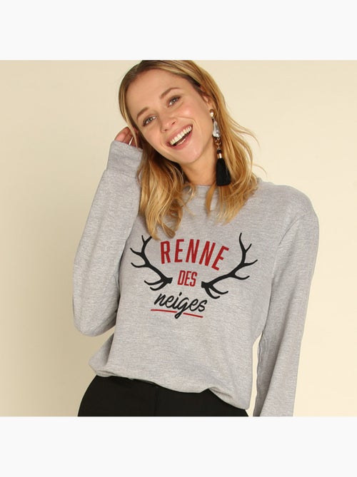 Sweater Dames - RENNE DES NEIGES - Kiabi Sweater Dames - RENNE DES NEIGES - Kiabi