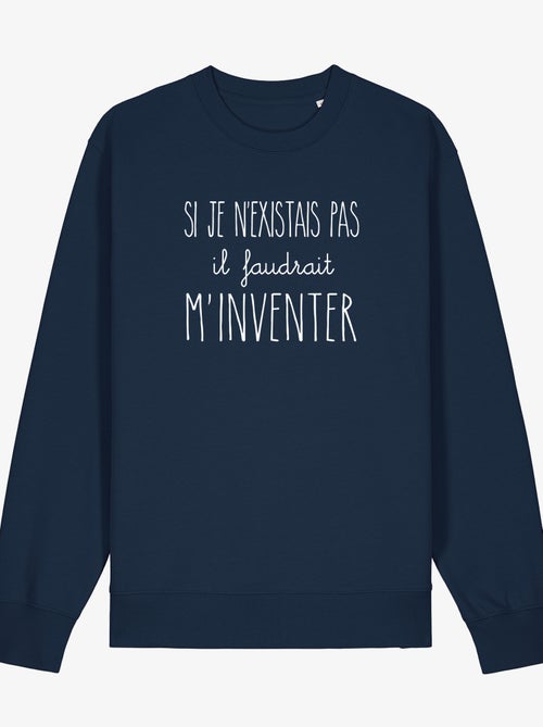Sweater Dames - SI JE N'EXISTAIS PAS IL FAUDRAIT M'INVENTER - Kiabi Sweater Dames - SI JE N'EXISTAIS PAS IL FAUDRAIT M'INVENTER - Kiabi