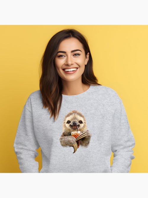 Sweater Dames - SLOTH AND DRINK - Kiabi Sweater Dames - SLOTH AND DRINK - Kiabi