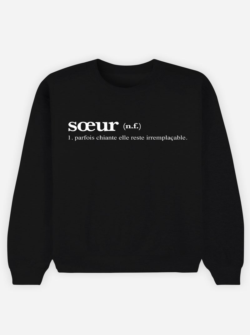 Sweater Dames - SOEUR DEFINITION 2 Zwart - Kiabi