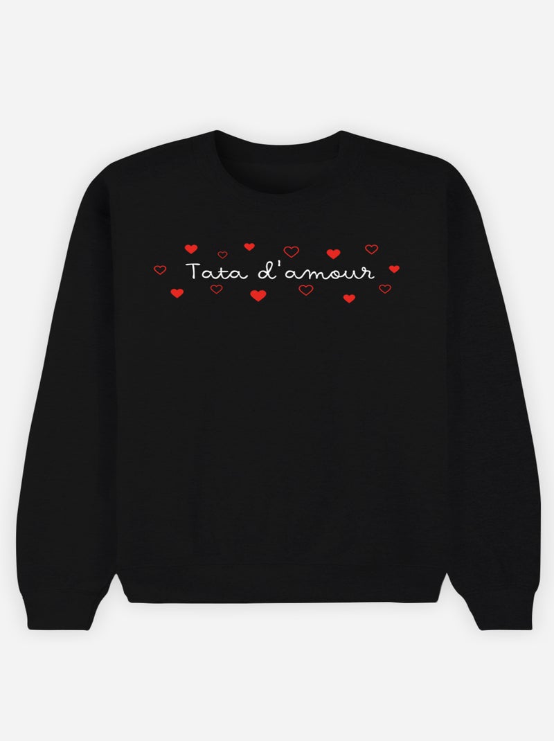 Sweater Dames - TATA D'AMOUR Zwart - Kiabi