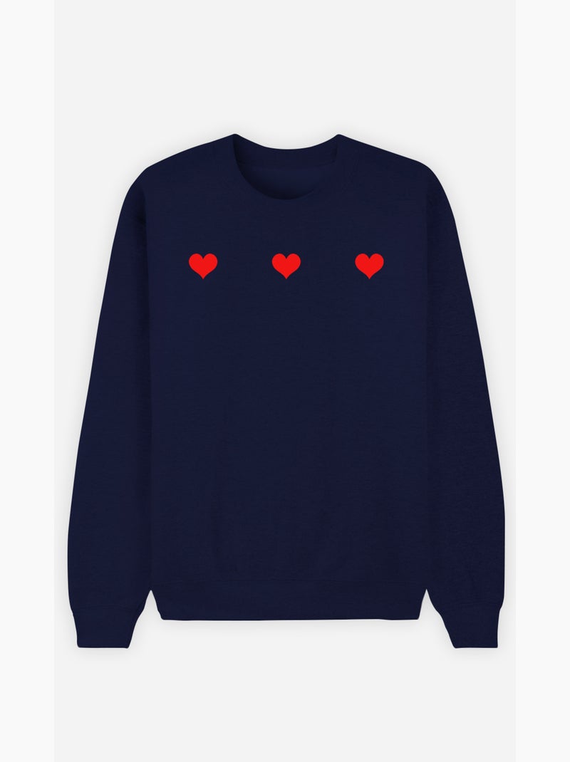 Sweater Dames - TROIS PETITS COEURS Marineblauw - Kiabi