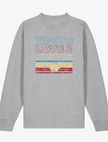 Sweater Dames - TRUTH LOVE & JUSTICE WONDER WOMAN
