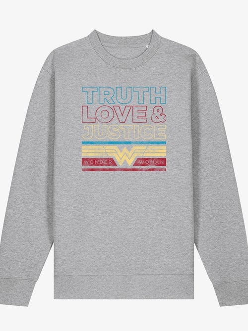 Sweater Dames - TRUTH LOVE & JUSTICE WONDER WOMAN - Kiabi Sweater Dames - TRUTH LOVE & JUSTICE WONDER WOMAN - Kiabi