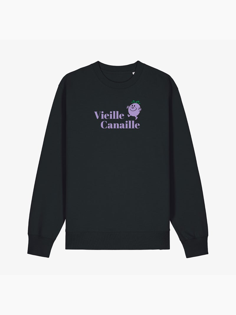 Sweater Dames - VIEILLE CANAILLE FACE Zwart - Kiabi