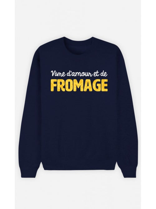 Sweater Dames - VIVRE D'AMOUR ET DE FROMAGE - Kiabi Sweater Dames - VIVRE D'AMOUR ET DE FROMAGE - Kiabi