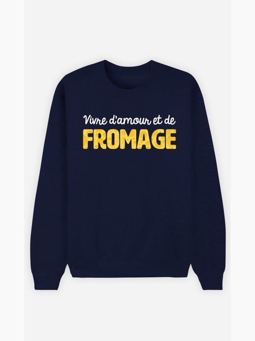 Sweater Dames - VIVRE D'AMOUR ET DE FROMAGE - Kiabi Sweater Dames - VIVRE D'AMOUR ET DE FROMAGE - Kiabi