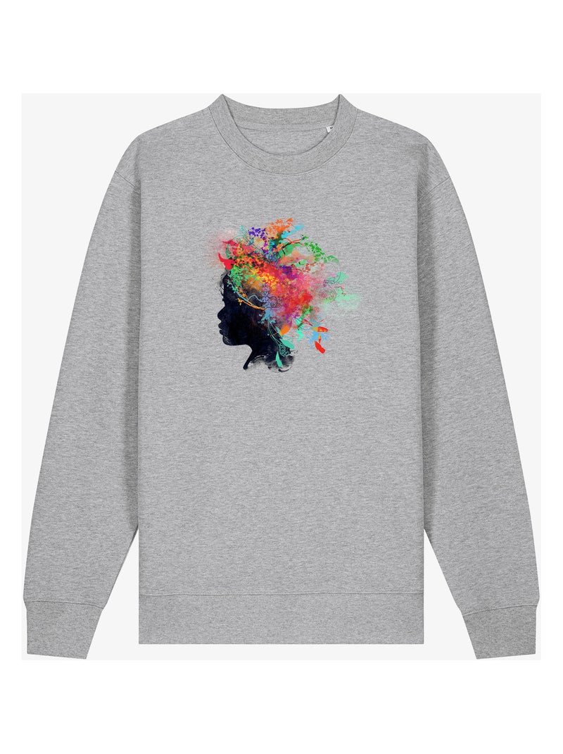 Sweater Dames - WILD CHILD Gemêleerd grijs - Kiabi