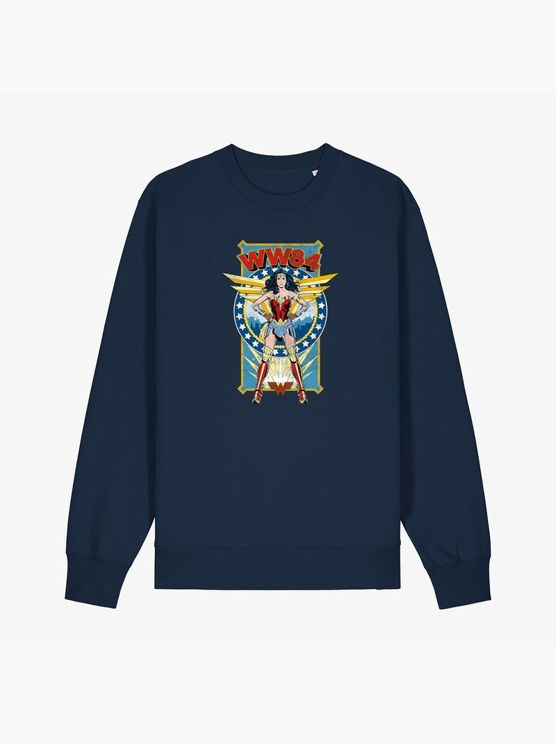 Sweater Dames - WONDER WOMAN 84 Marineblauw - Kiabi