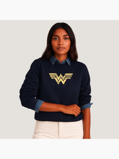 Sweater Dames - WONDER WOMAN VINTAGE LOGO - Kiabi Sweater Dames - WONDER WOMAN VINTAGE LOGO - Kiabi
