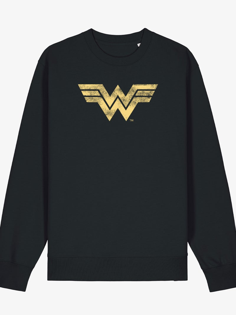 Sweater Dames - WONDER WOMAN VINTAGE LOGO Zwart - Kiabi