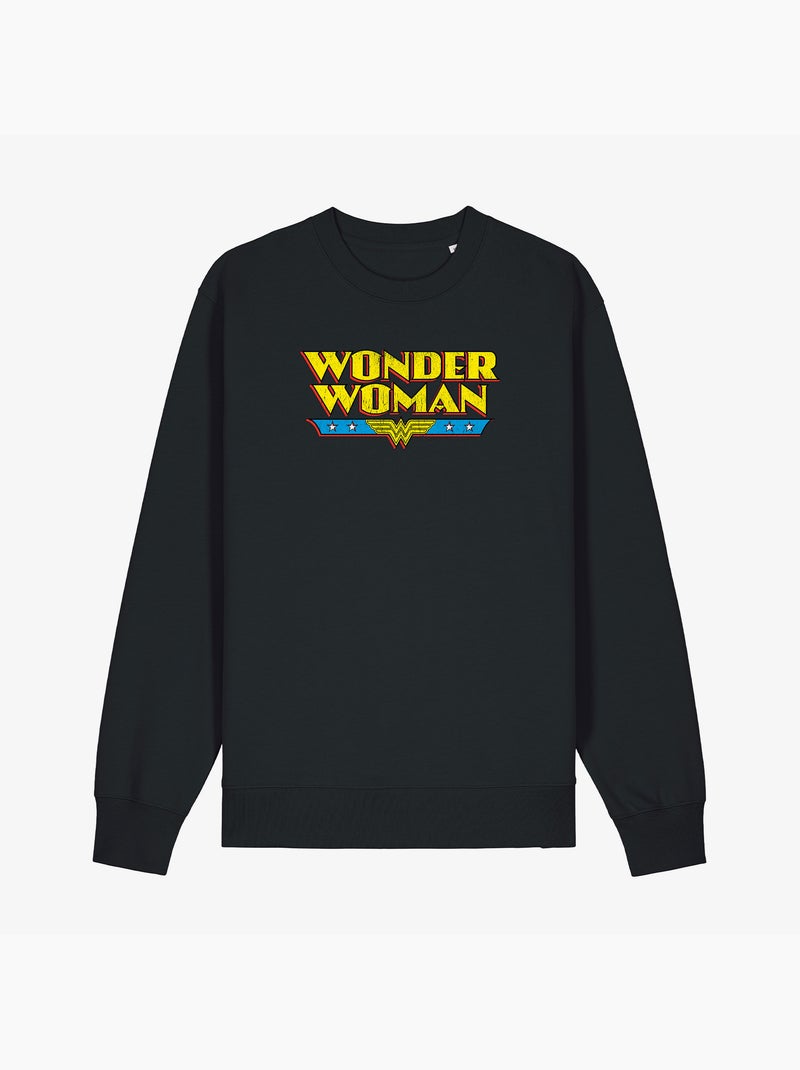 Sweater Dames - WONDER WOMAN Zwart - Kiabi