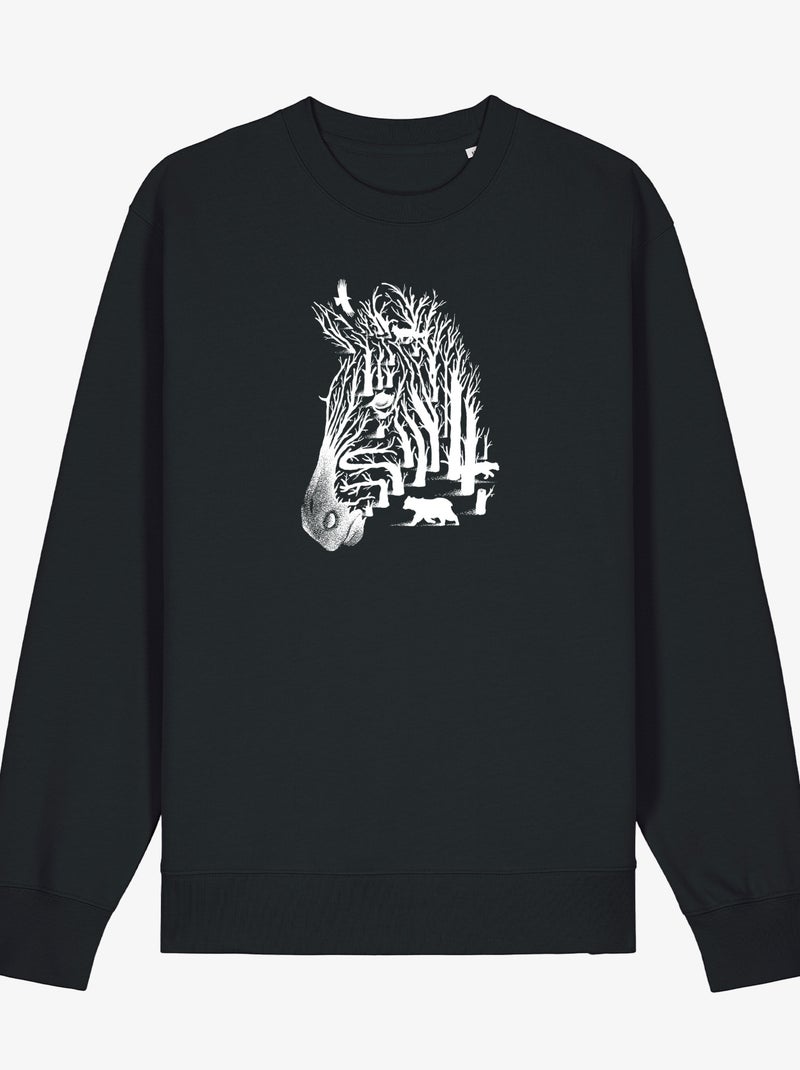 Sweater Dames - ZEBRA Zwart - Kiabi
