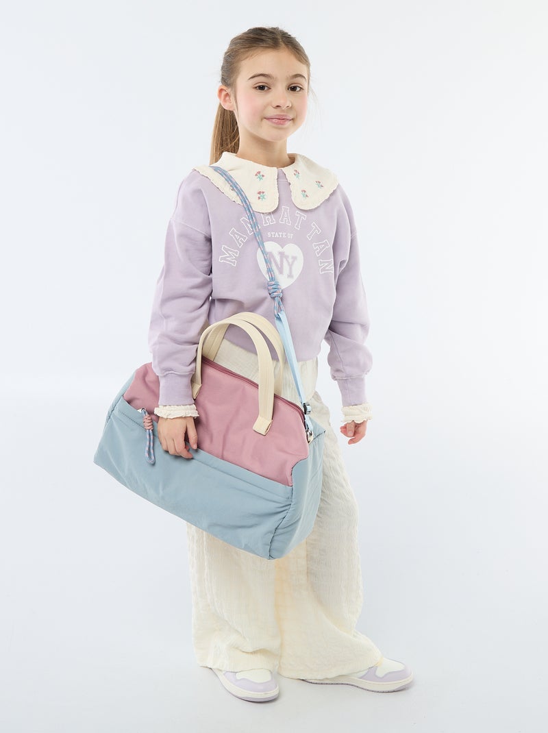 Sweater in campusstijl Paars - Kiabi