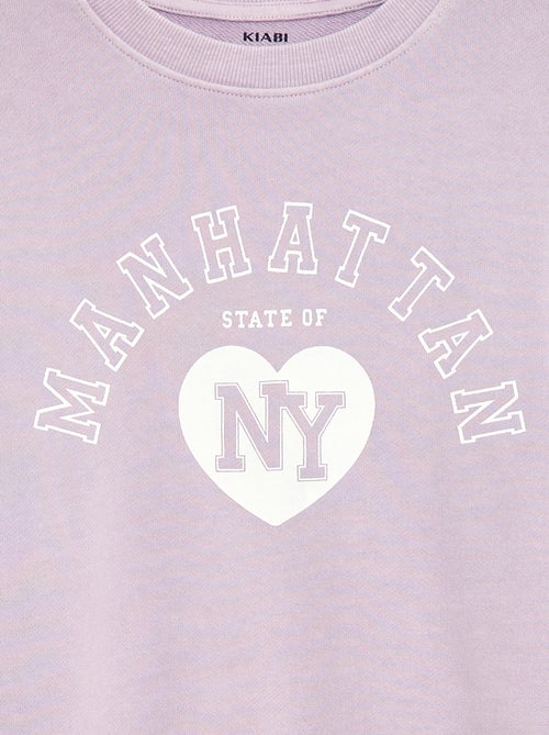 Sweater in campusstijl - Kiabi