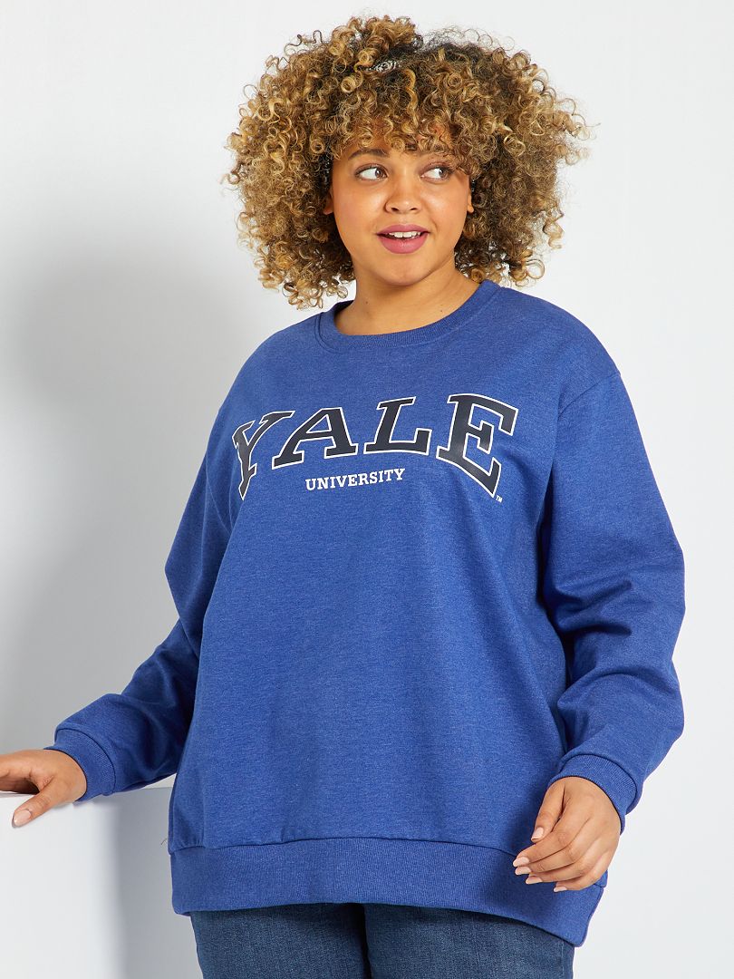 Sweater in campusstijl 'Yale' BLAUW - Kiabi