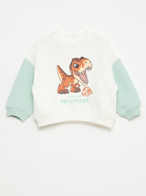 Sweater 'Jurassic World' met contrasterende mouwen - Kiabi