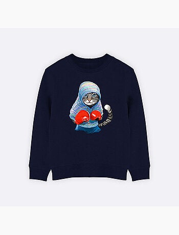 Sweater Kinder BOXING CAT GREY