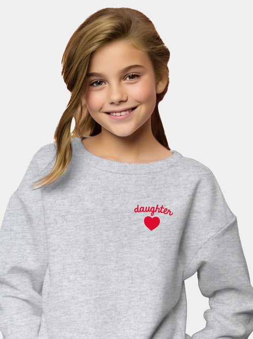 Sweater Kinder DAUGHTER CŒUR - Kiabi Sweater Kinder DAUGHTER CŒUR - Kiabi