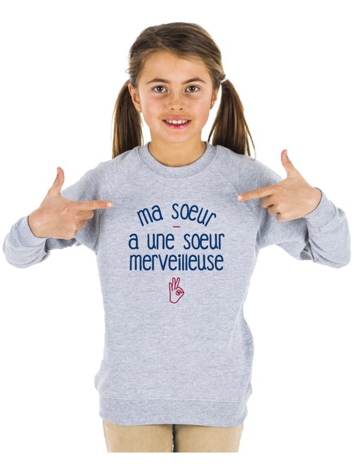 Sweater Kinder MA SŒUR A UNE SŒUR MERVEILLEUSE - Kiabi Sweater Kinder MA SŒUR A UNE SŒUR MERVEILLEUSE - Kiabi