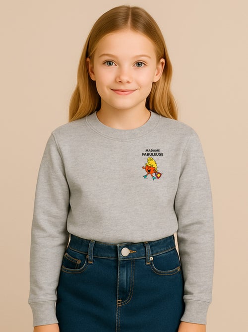 Sweater Kinder MADAME FABULEUSE CŒUR - Kiabi Sweater Kinder MADAME FABULEUSE CŒUR - Kiabi