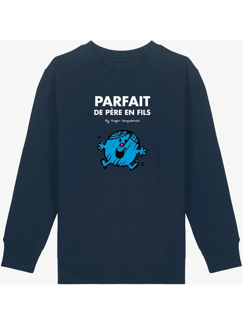 Sweater Kinder PARFAIT DE PÈRE EN FILS Marineblauw - Kiabi