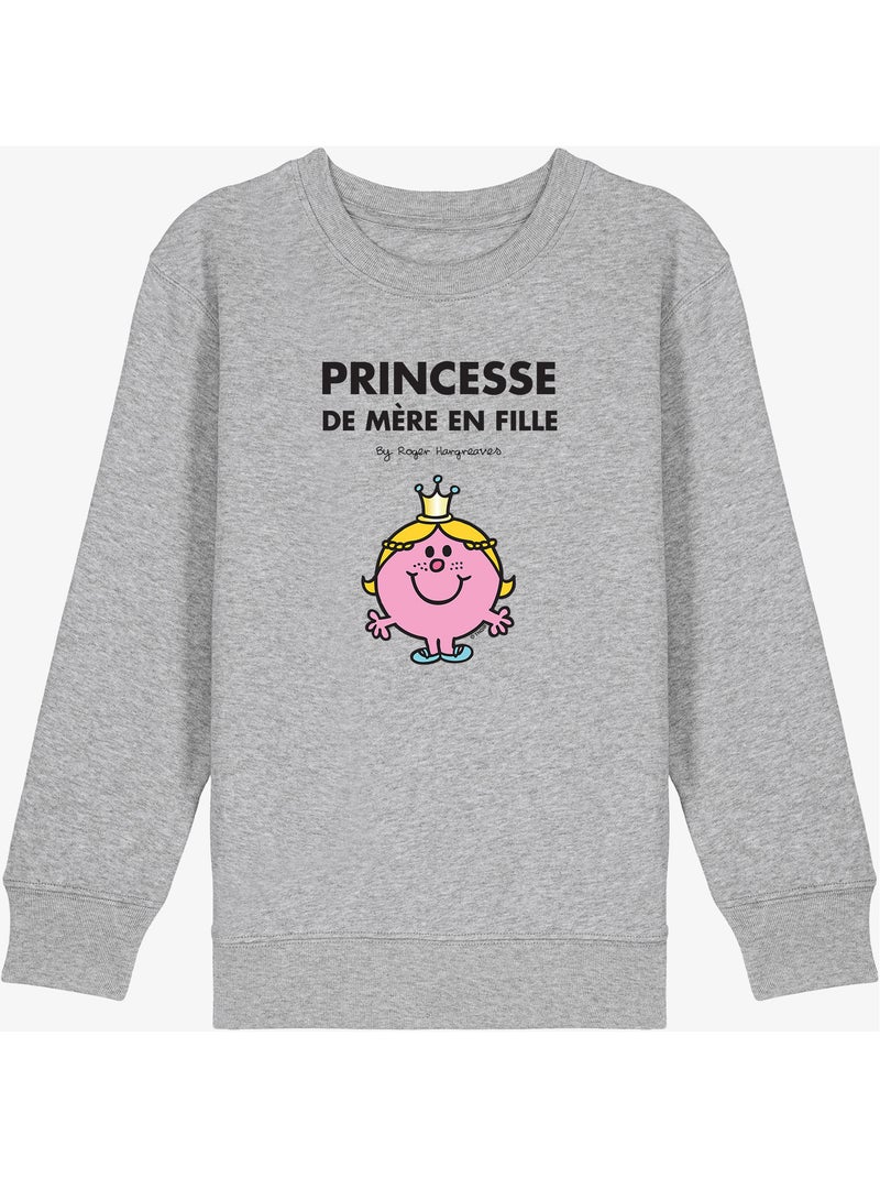 Sweater Kinder PRINCESSE DE MÈRE EN FILLE Gemêleerd grijs - Kiabi