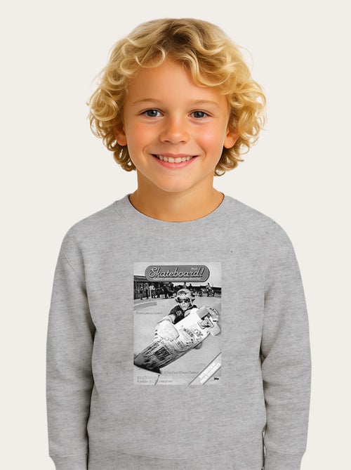 Sweater Kinder SKATEBOARD! MAGAZINE POWERPLACES - Kiabi Sweater Kinder SKATEBOARD! MAGAZINE POWERPLACES - Kiabi