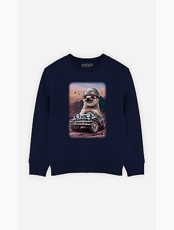 Sweater Kinder SLOTH ON RACING CAR