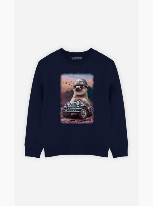 Sweater Kinder SLOTH ON RACING CAR - Kiabi Sweater Kinder SLOTH ON RACING CAR - Kiabi