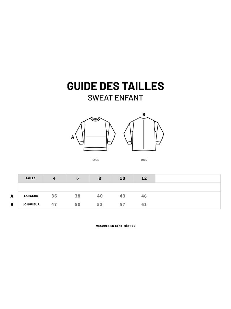 Sweater Kinder VISAGE MONSIEUR CŒUR Marineblauw - Kiabi