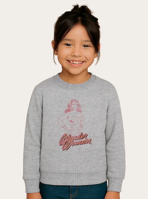Sweater Kinder WONDER WOMAN PINK - Kiabi Sweater Kinder WONDER WOMAN PINK - Kiabi