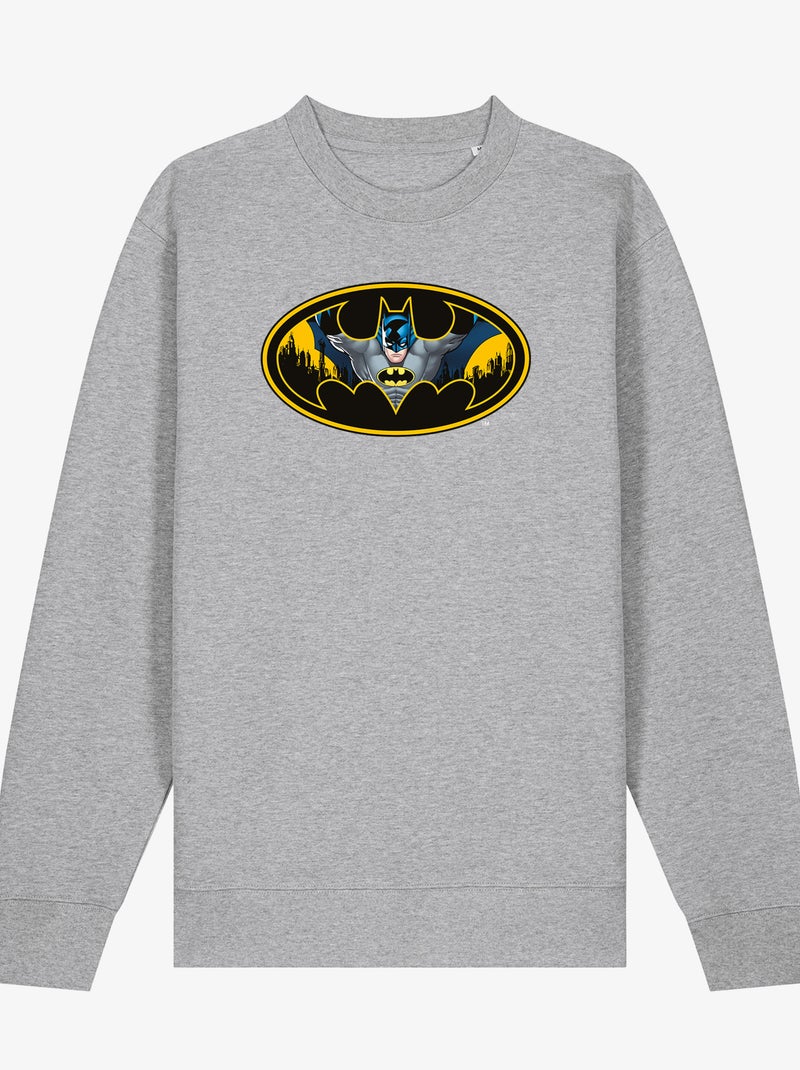 Sweater Man - BATMAN LOGO COULEUR Gemêleerd grijs - Kiabi