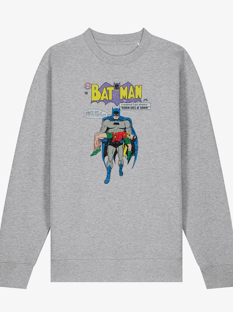 Sweater Man - BATMAN & ROBIN Gemêleerd grijs - Kiabi