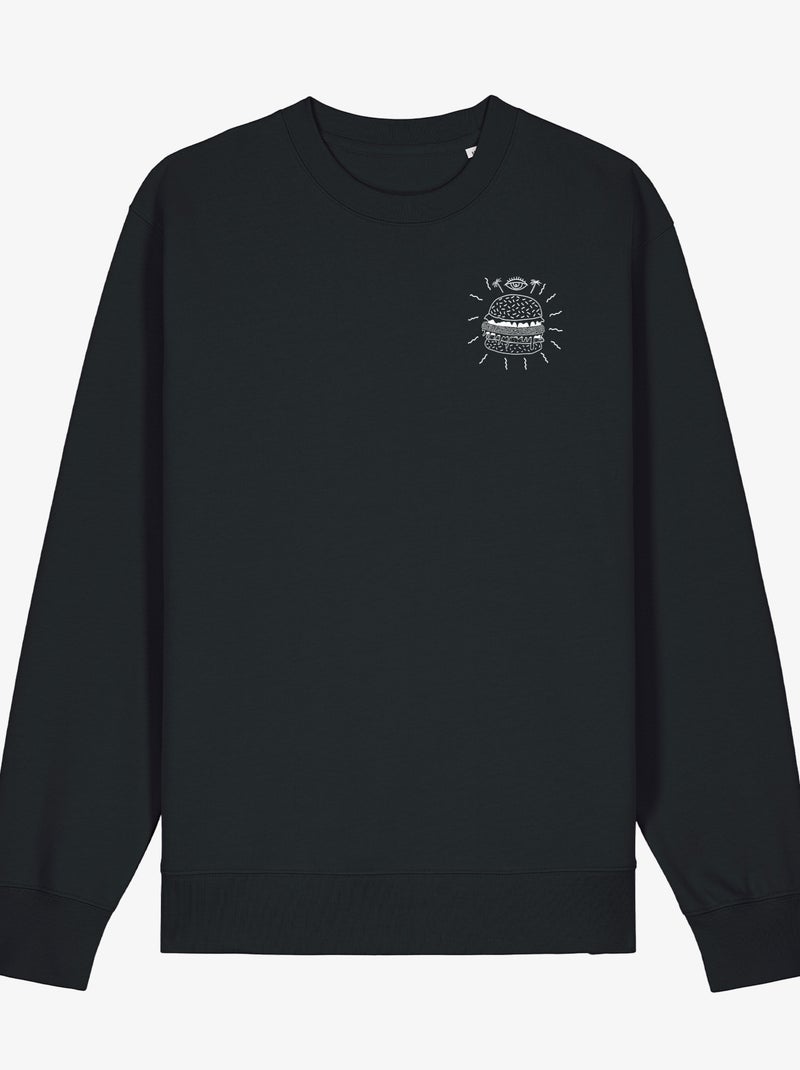 Sweater Man - BURGER PUNK CŒUR Zwart - Kiabi