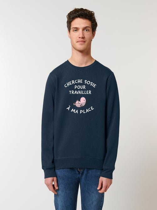 Sweater Man - CHERCHE SOSIE POUR TRAVAILLER A MA PLACE - Kiabi Sweater Man - CHERCHE SOSIE POUR TRAVAILLER A MA PLACE - Kiabi
