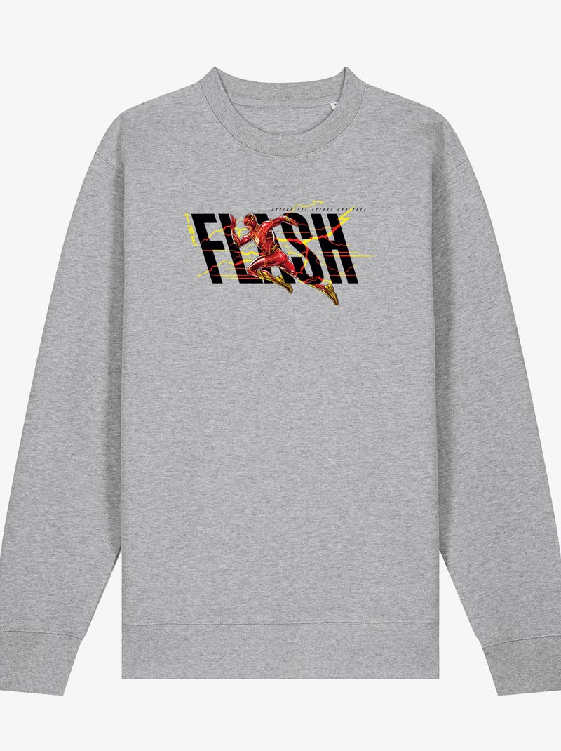 Sweater Man - FLASH BLACK SAVING THE FUTURE AND PAST Gemêleerd grijs - Kiabi